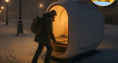 Almanya’nın Ulm Kentinde Evsizlere Gece Koruması: “Ulmer Nest” Uyku Podları