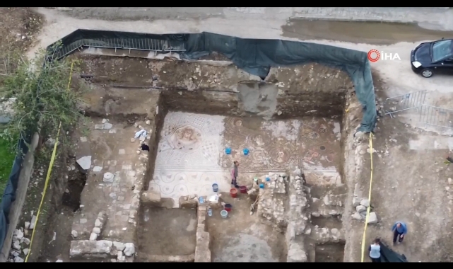 Papa’nın ziyaret öncesi İznik’te 400 metrekarelik dev mozaik keşfi