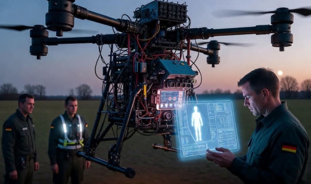 Almanya’nın Uçan Ambulans Drone’u İlk Hastasını Kurtardı