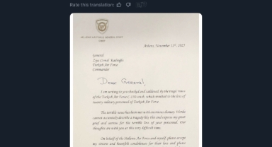 Yunanistan Hava Kuvvetleri'nden Geri Adım: Hakaret İçeren Paylaşım Kaldırıldı, Başsağlığı Mektubu Yayınlandı