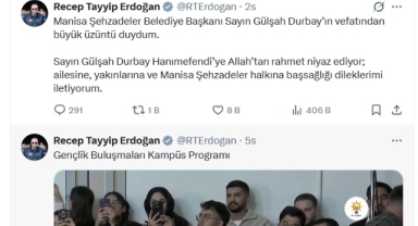 Erdoğan’dan Manisa Şehzadeler İçin Dikkat Çeken Mesaj