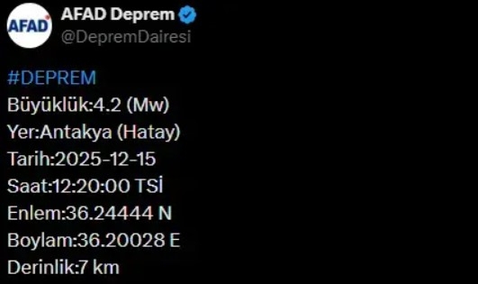 O İlimiz Yine Sallandı! AFAD Son Dakika Olarak Duyurdu