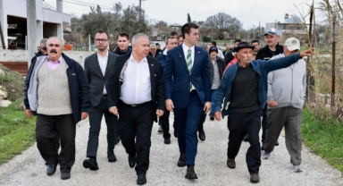 Bodrum Belediye Başkanı Tamer Mandalinci, Pınarlıbelen ve Gökpınar Mahallelerinde Saha Ziyaretlerinde Bulundu