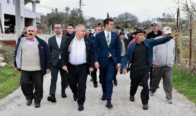 Bodrum Belediye Başkanı Tamer Mandalinci, Pınarlıbelen ve Gökpınar Mahallelerinde Saha Ziyaretlerinde Bulundu