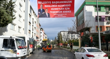 Bornova’da Ulaşım Altyapısı Güçleniyor: Yol ve Kaldırım Çalışmaları Hız Kesmeden Sürüyor