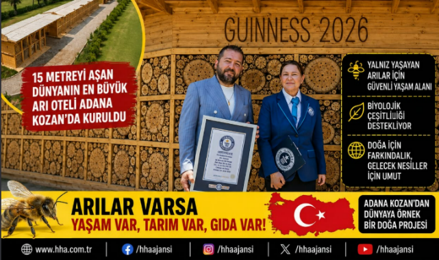 Anavarza Bal Dünyanın En Büyük Arı Oteli ile Guinness Dünya Rekoru'nun Sahibi Oldu