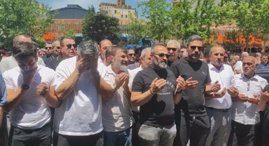 Daltonlar’ın hedefindeki Engin Polat cenazeye çelik yelekle katıldı