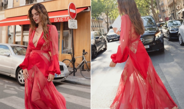 Melisa Aslı Pamuk, Paris Moda Haftası'ndaki Tarzıyla Gündem Oldu