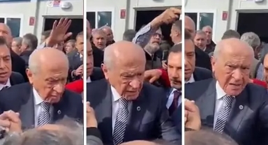 Bahçeli Elbistan'da depremzedeleri azarladı